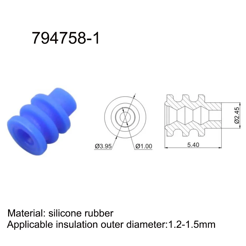 

5000PCS 794758-1 New energy auto seal rubber automotive Waterproof connector terminal plug pin socket