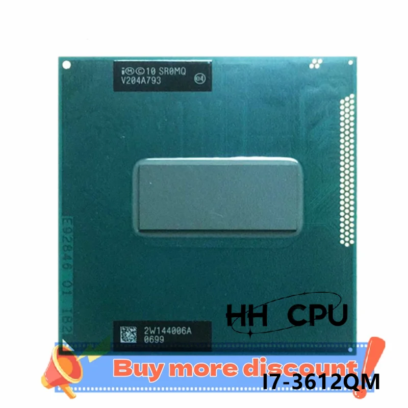 Core i7 3612QM SR0MQ 2.1GHz Quad-Core Eight-Thread Laptop CPU notebook Processor 35W Socket G2 / rPGA988B