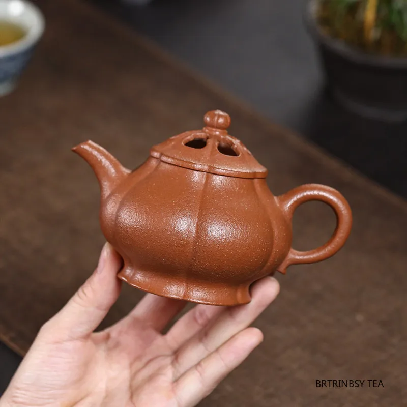 210ml Tradition Yixing Purple Clay Teapot Household Handmade Tea Pot Beauty Tea Infuser Kettle Chinese Zisha Teaware Accessories