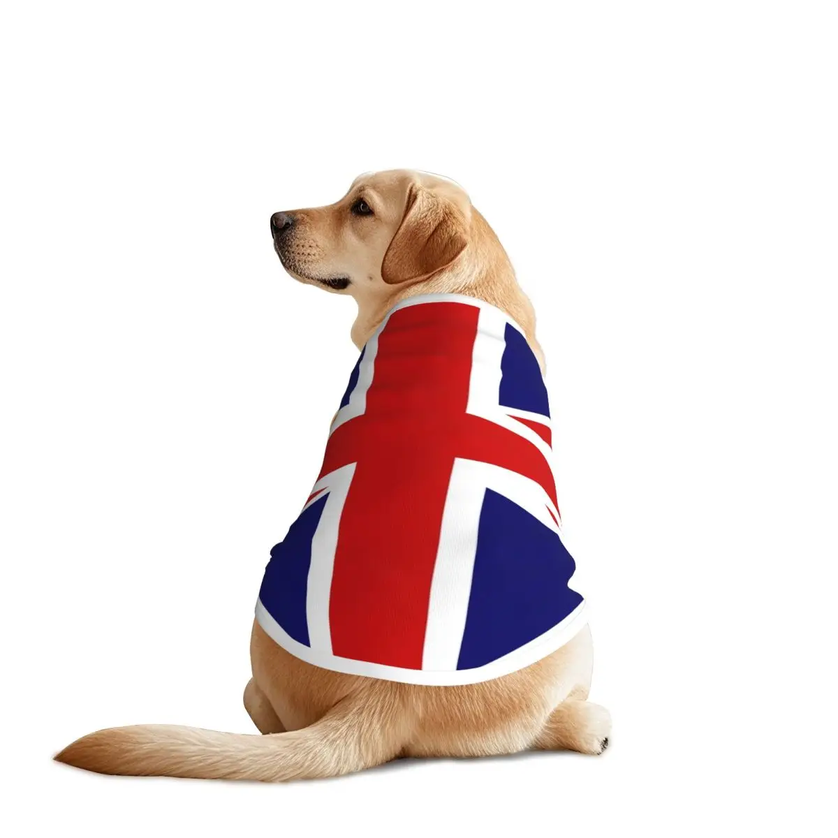 Personalized British Flag Dogs Clothes Breathable Soft Pet Vest Large Dog Jacket Pet Accessories