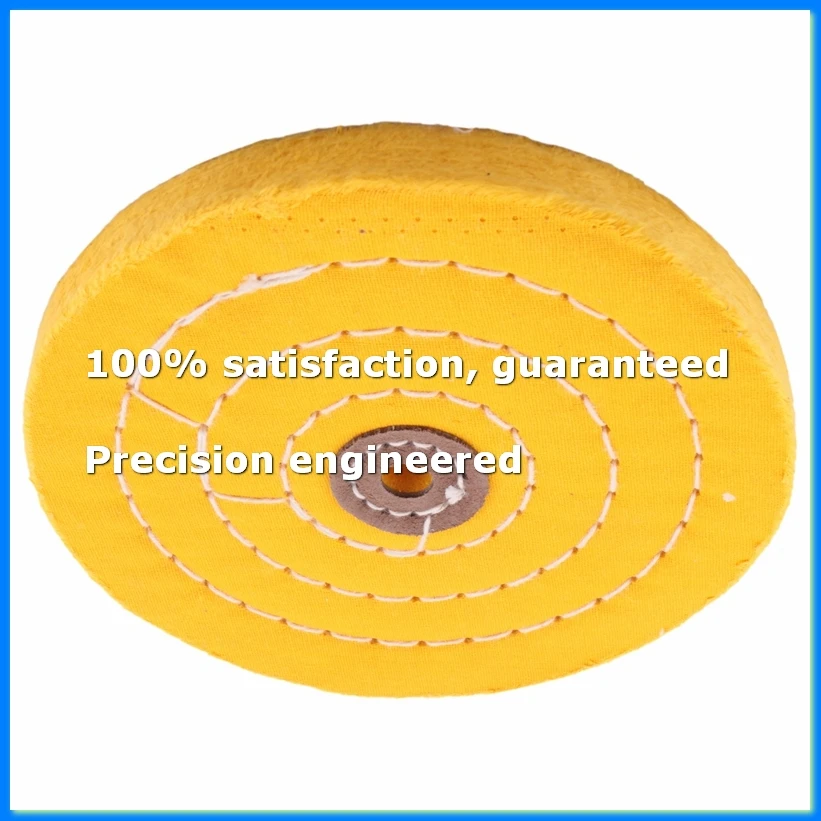 

5Pcs 6 Inch Buffing Polishing Wheels for Bench Grinder with Polishing Compounds Kit, White and Yellow-A73M