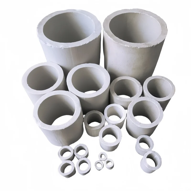 1 كجم حلقات راشيج سيراميك 6 × 6 × 2 مم تعبئة التقطير حمض الهندسة الكيميائية التجريبية والقلويات ومقاومة التآكل