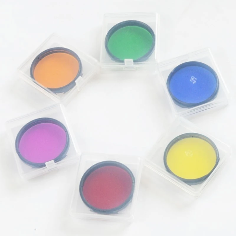 2inch Moon Filter Nebula Filter Eyepiece Filter Aluminum Frame Filter Astronomical Accessories 6 Color Option