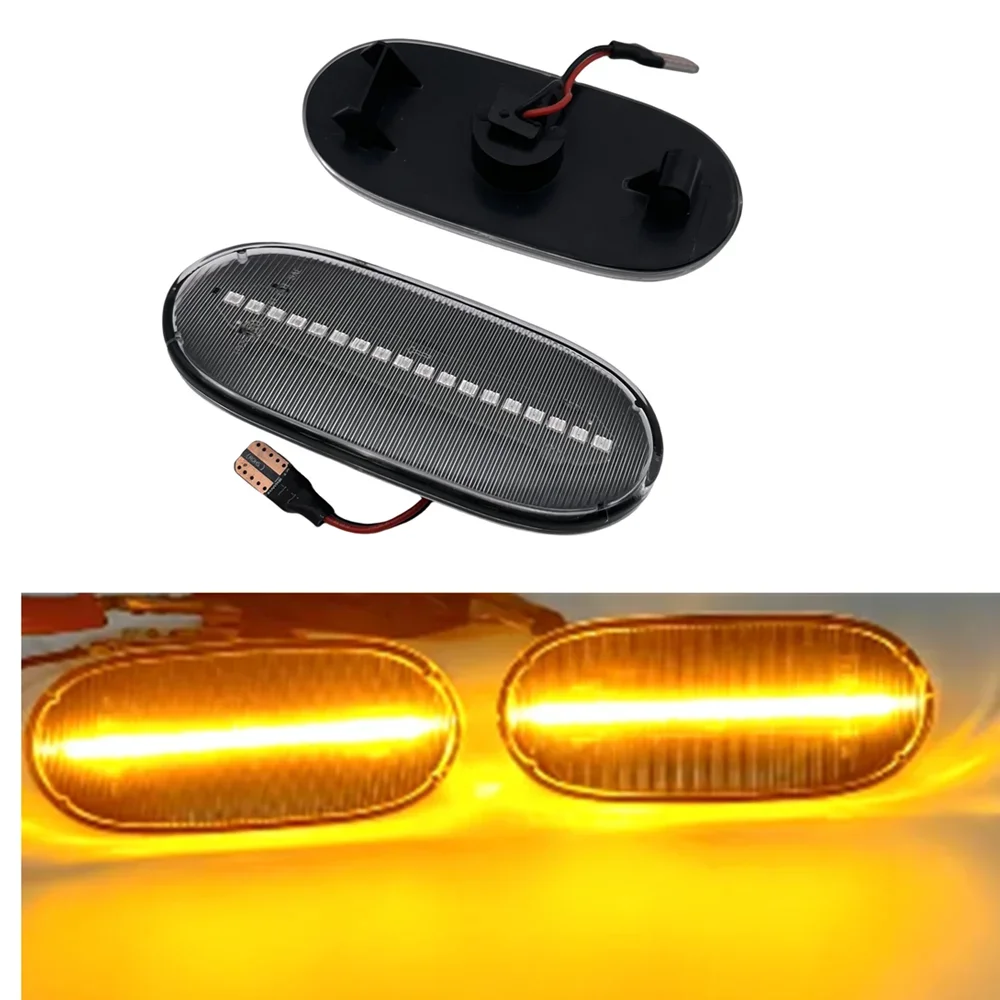 Dynamic LED Side Marker Turn Lights For Mercedes Benz Sprinter W906 2006-2018 For VW Crafter Van Minibus ( 2E ) 2006-2016