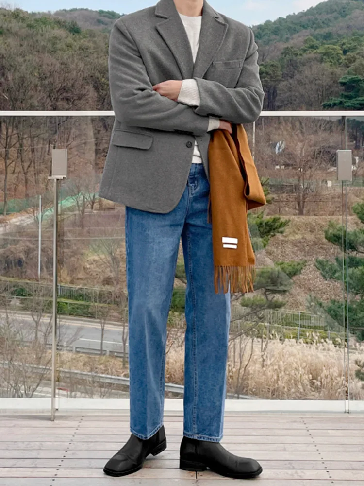 

Мужская куртка из шерстяной смеси в элегантном стиле карго, из канваса, в университетском стиле, удобная, в военном стиле, теплая, термоизолирующая, классическая, простая.