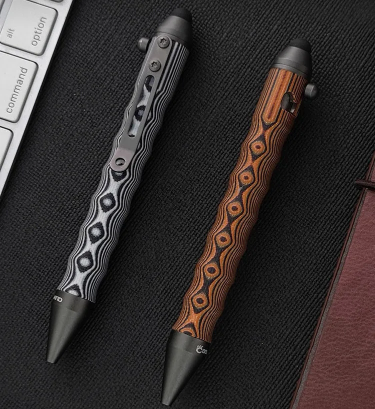 1 Piiece  Aluminum alloy EDC Tactical Bolt Action Ball Point  Pen Writing Pen with touch screen head