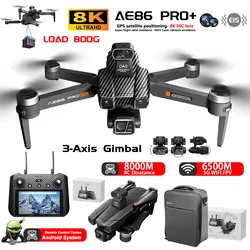 NEW AE86 PRO GPS Drone 8K Professional HD ESC Camera 5G FPV WiFi With 3-Axis Gimbal Flight 29 Minute Brushless RC Quadcopter 8KM