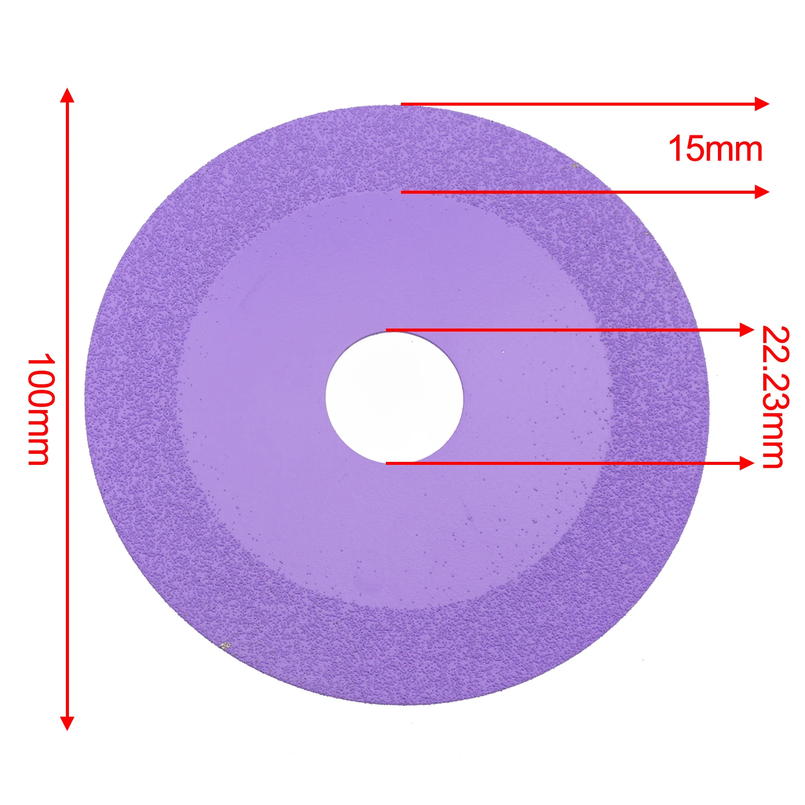 Disco da taglio per vetro da 100mm lama per sega in marmo diamantato piastrella in ceramica giada lucidatura speciale lama da taglio utensili elettrici per brasatura
