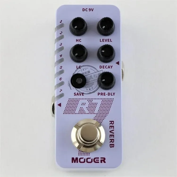 Mooer M705 A7 AMBIENT REVERB Guitar Pedal Built-in 7 Reverb Effects Infinite Sustain Buffer Bypass New Reverb Effect Pedal