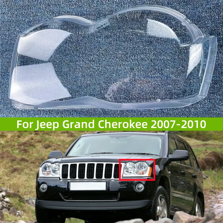 

For Jeep Grand Cherokee 2007 to 2010 Car Articles Headlight Lens Replace The Original Lampshade