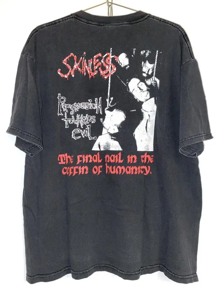 Vintage Skinless 1998 T-Shirt Size XL Devourment Dying Fetus Suffocation