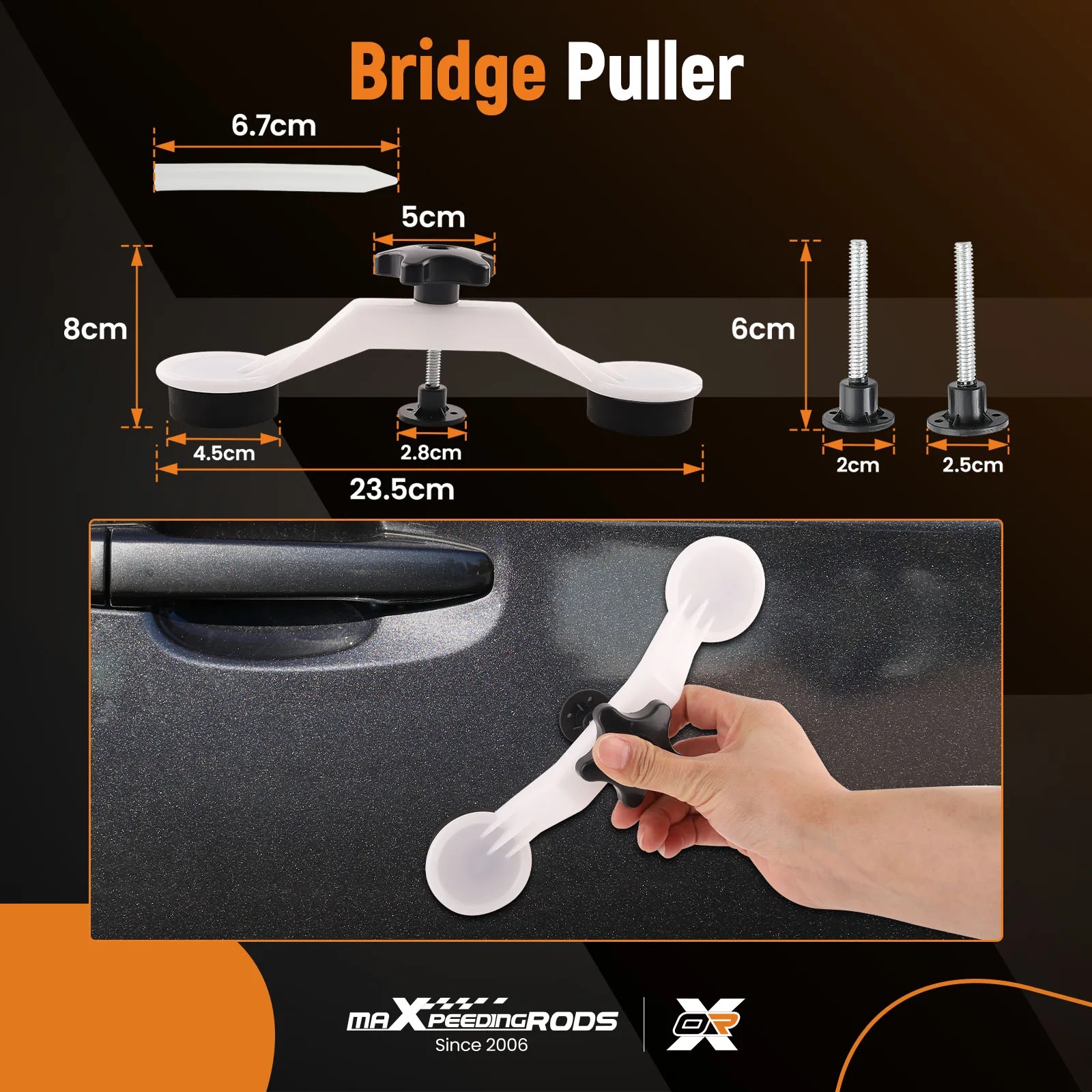 

Paintless Dent Repair Tool with Golden Lifter Bridge puller for Automobile Body