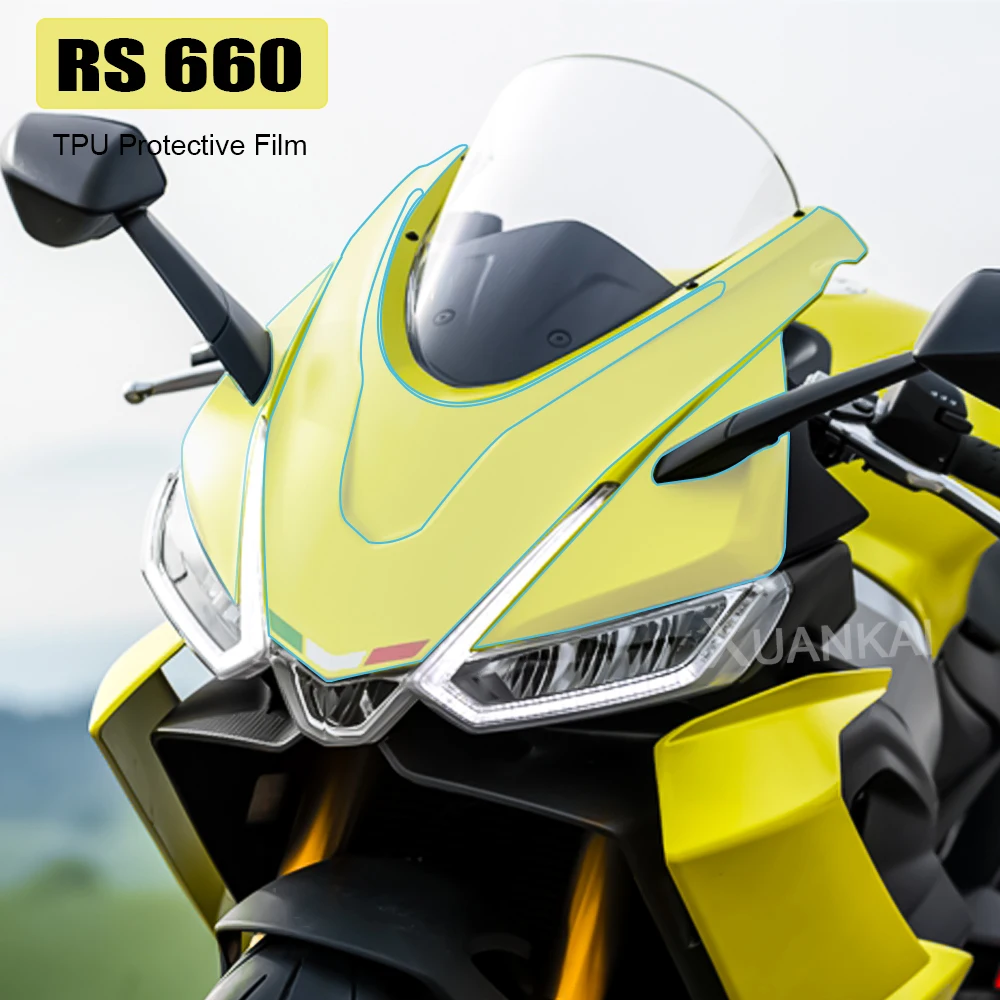 For Aprilia RS 660 RS660 Motorcycle Windshield Anti -scratch Film Special Real TPU Protective Film Fairing Protection Parts