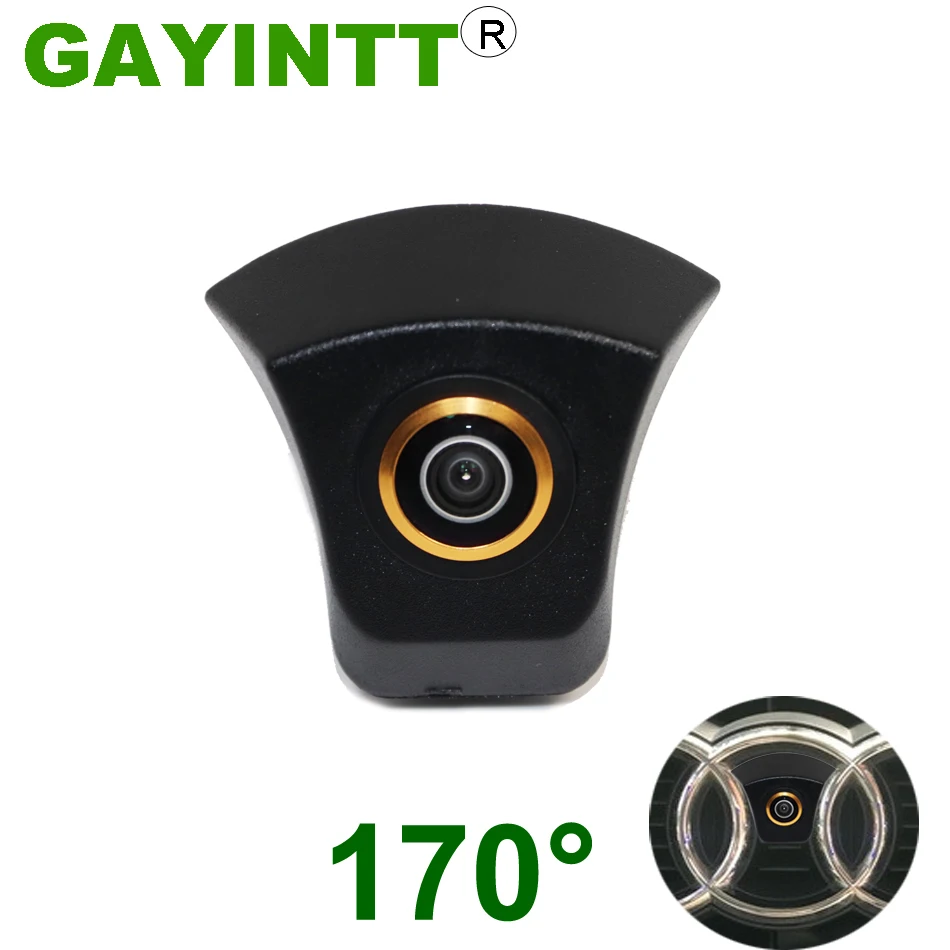 

GAYINTT 170° 720P Night Vision Car Front View Camera For Audi A1 A3 A4 A5 A6 A7 Q3 Q5 Q7 TT Logo Mark Fisheye Lens HD Camera