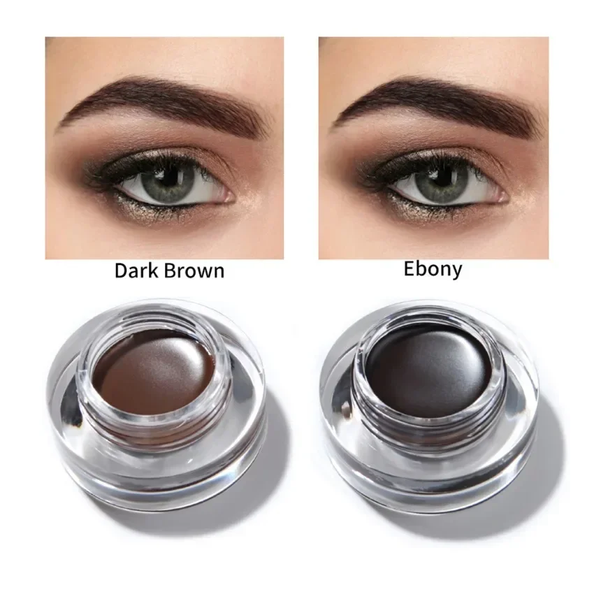 3gEyebrow Pomade Private Label Makeup Waterproof Long-lasting Nourish Natural Custom Logo Cosmetic Wholesale Black Package Vegan