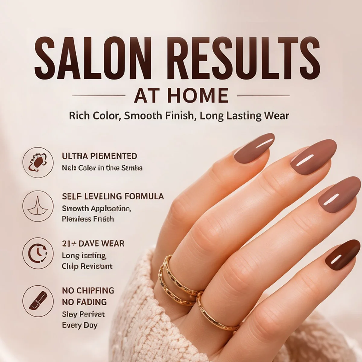 6-Farben-Nude-Braun-Gel-Nagellack-Set, Erdtöne, abnehmbares UV-LED-Gel, langanhaltender Glanz, Herbst-Nagelkunst-Werkzeugset, geeignet für DIY-Nagelkunst – Detail 4