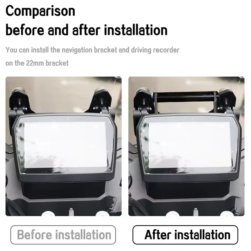 For VOGE DS525X 525DSX 525DS DS625X DSX 625 DS 625X Motorcycle Accessories GPS Navigation Bracket Mobile Phone Holder Stand 22mm