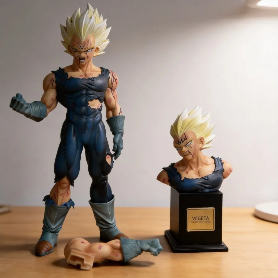 

28cm Dragon Ball Majin Vegeta Anime Action Figure Deluxe Edition Collectible Model Toy Gift