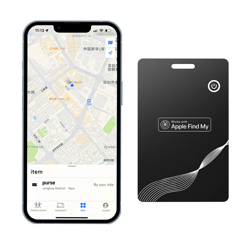new Smart Airtag Card Smart Anti-lost Device Wireless Charging Find My Locator Suitable for Apple Search App motion tracking