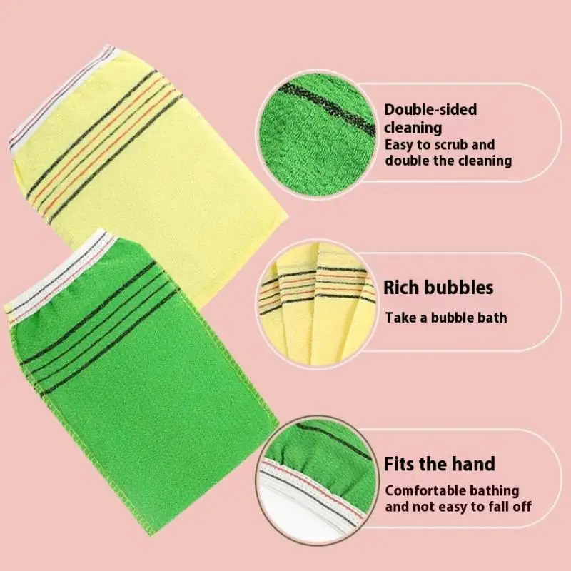 Mitaines de bain exfoliantes pour adultes, 5 pièces, gants de Spa Extra résistants pour l'épurateur de corps, pour l'élimination des peaux mortes