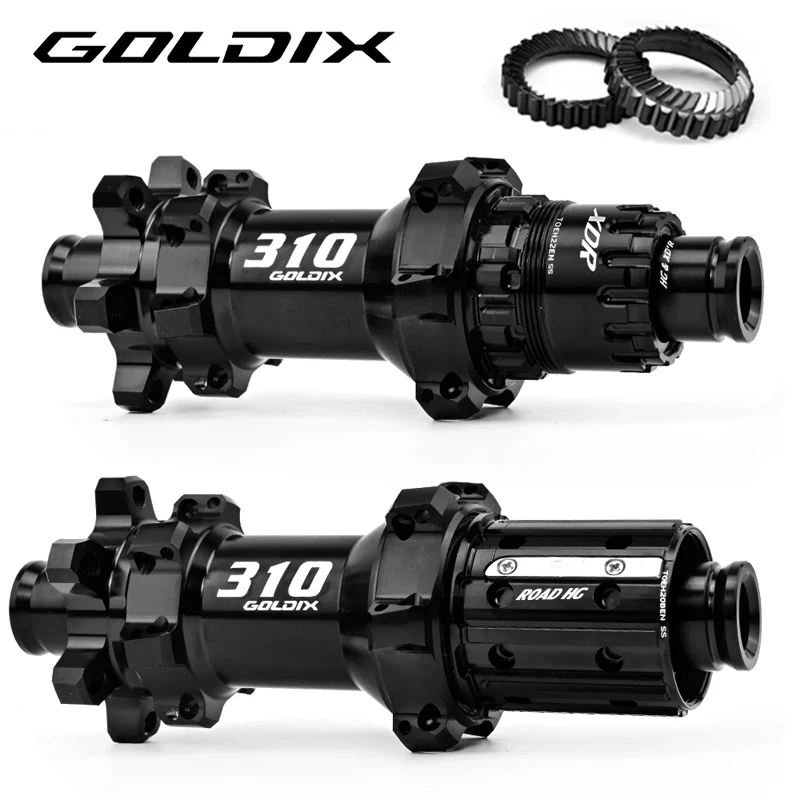 

GOLDIX 6-bolt R310 road bike hub 24-hole new 36T ratchet compatible with Road HG XDR MS flywheel 10-12 speed bike Accessories