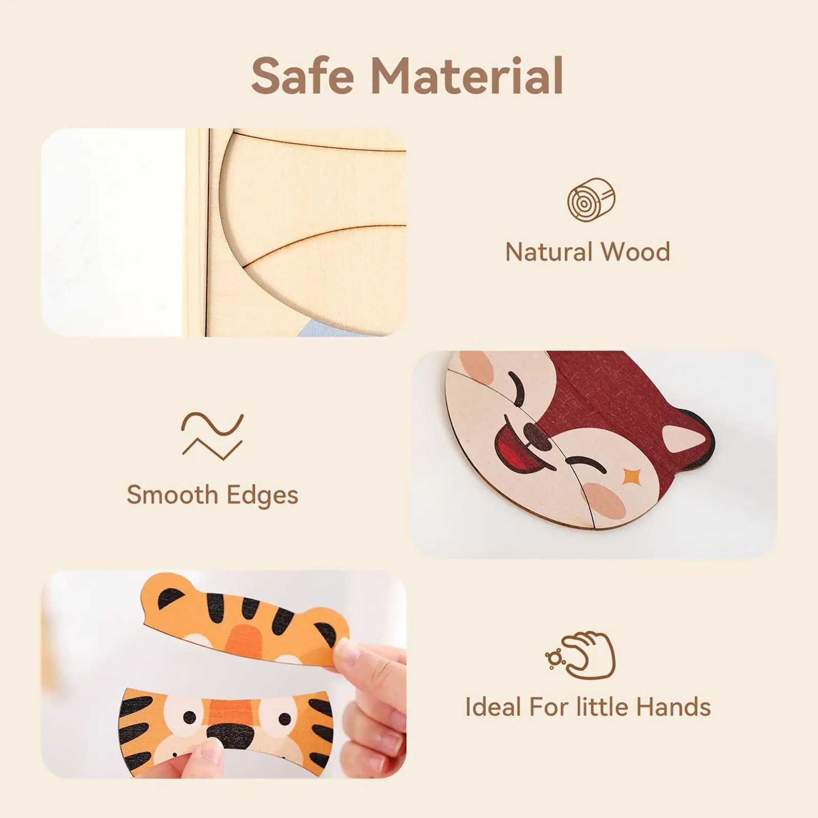 Jeux d'habillage d'animaux, planche en bois, poupées éducatives pour enfants, salle de classe, jeu de simulation préscolaire, cadeau d'anniversaire et de noël