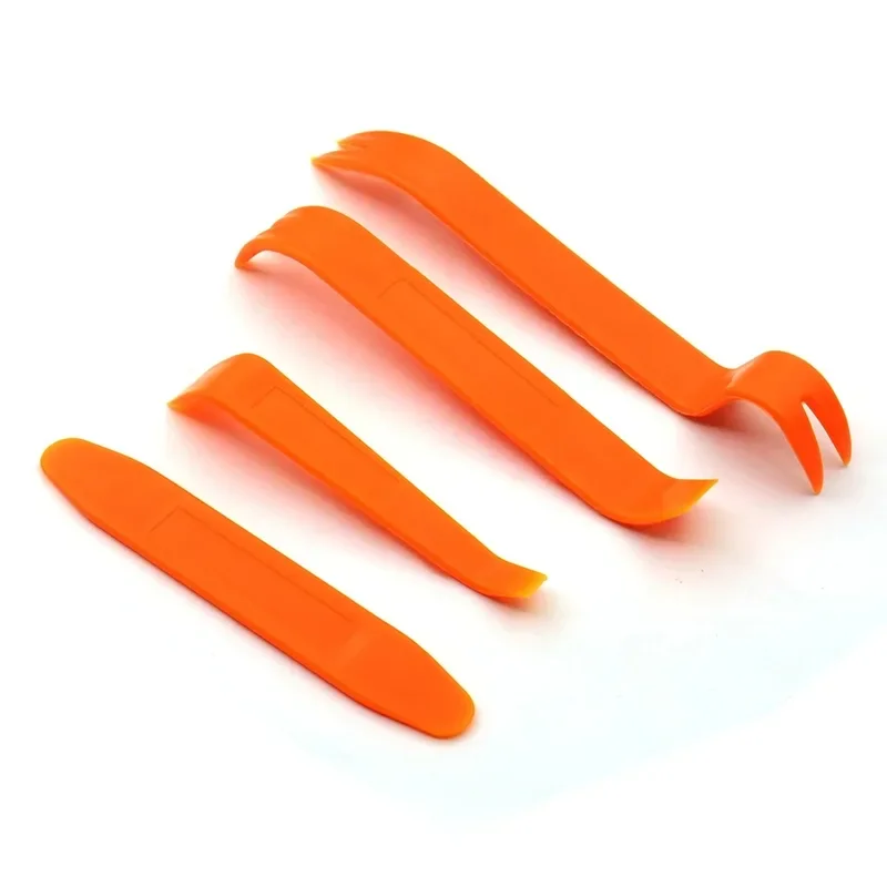 1-12pcs Professional 4Pcs Automobile Audio Door Clip Panel Trim Dash Auto Radio Removal Pry Tool Set Car Panel Removal Tools