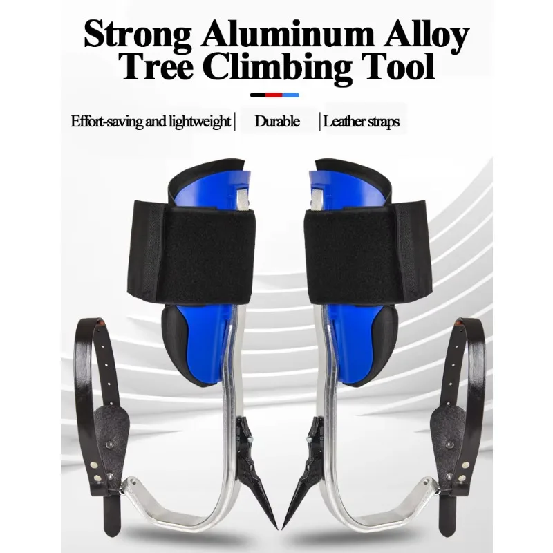 Tree Climbing Nails, Safety Rope Products, Cowhide Material with Steel Nails, Aluminum Alloy Material, Light, Durable and Strong