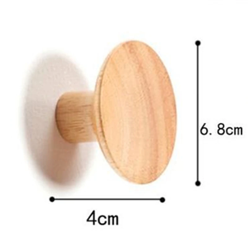 목재 후크 원형 벽걸이 키 코트 가방, 거치대 벽, 다목적 주방 보관 장식 후크, 욕실 액세서리 정리함, 1 개