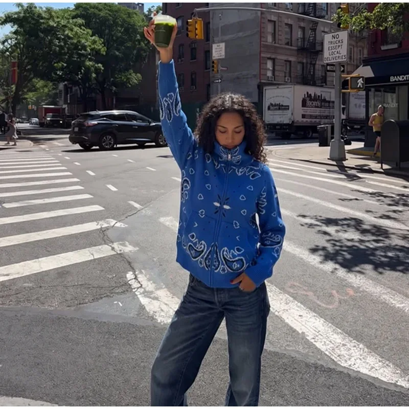 Knitted Jacquard Female Cardigan Sweater Zipper Loose Lapel Pocket Fashion Lady Sweaters 2026 Spring Street Long Sleeve Coat Top 38 S93d7b48e5a1d44208b86e8c1a0c3f128n