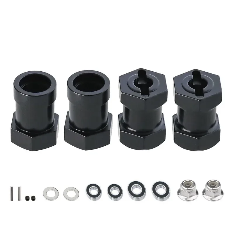 타미야 CW-01 CW01 런치 박스 미드나잇 펌킨 몬스터 비틀 WR02 업그레이드 부품 액세서리용 메탈 12mm 휠 헥스 허브 어댑터