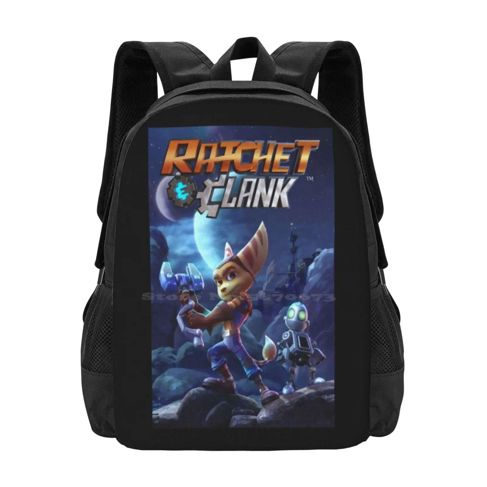 Ratel En Gerinkel Essentiële Collectie | Perfect Geschenkpatroon Ontwerp Bagpack Schooltassen Rachet En Clank Lombax Ps 2 Ps 3