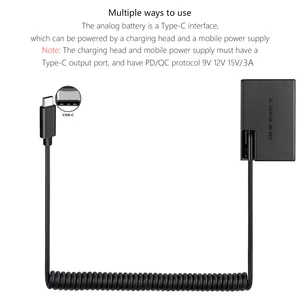 USB -Batterie Typ C für Dummy, Canon EOS Rebel, T6i, T6S, T7I, T8I, RP, SL2, SL3, R8, R50, R100, 77d, 200d, 250d, 750d, 760d 8 Hauptverkäufe gefälschte Batterie Canon SL3 - №1