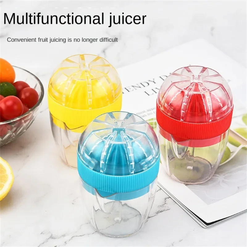 

Plastic Lemon Squeezer with Lid Manual Lemon Juicer Orange Press Cup Citrus Squeezer Hand Fruit Lemon Orange Juice Squeezer