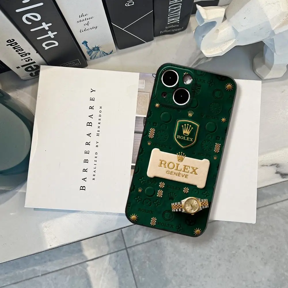 R-Rolex Phone Case For iPhone 17 Air 16 15 14 Plus 13 12 11 Pro Max 16e Shockproof HD Clear Back Cover view 4