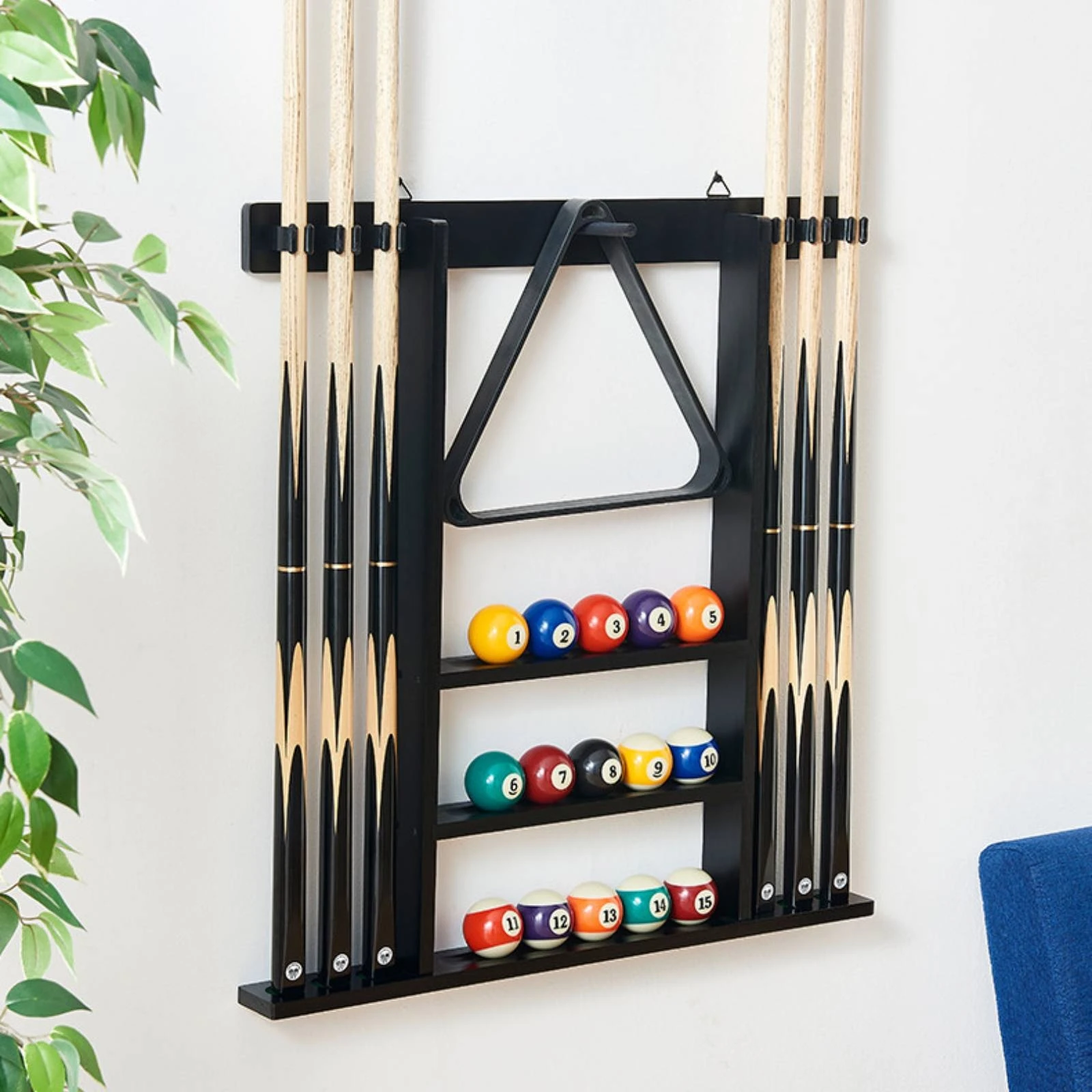 Soporte para tacos de billar c - Home Bar Accessories reseña y precio