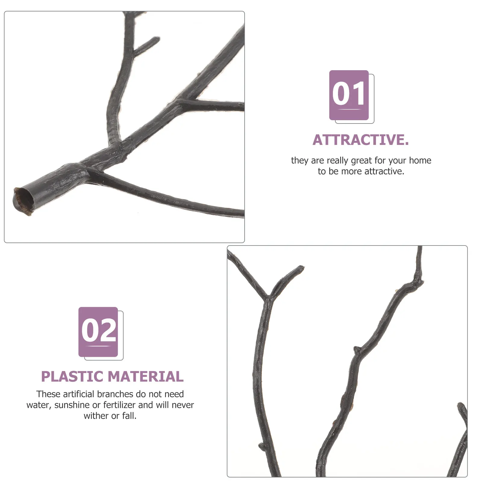 

10 Pcs Simulated Twig Decoration Vines Decorative Twigs Branches Artificial