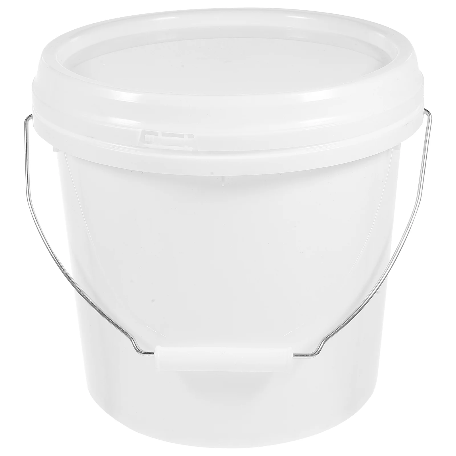 Plastic Barrel Bucket Paint Storage Container Buckets with Handles Hand-held Containers Cover Lid