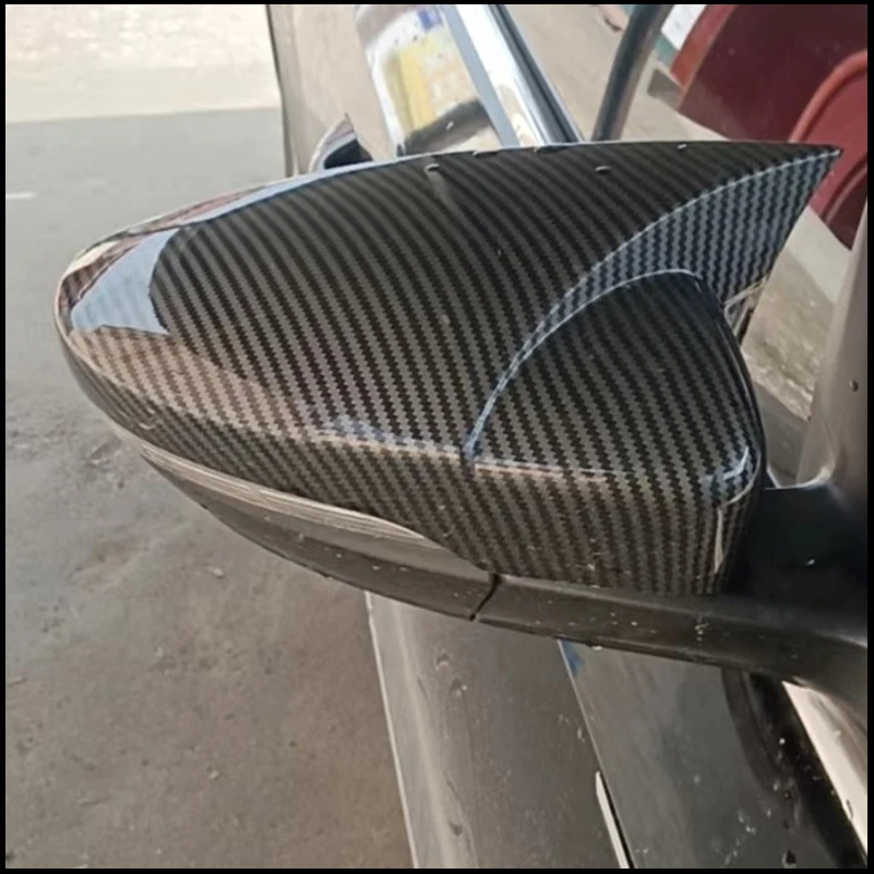 For Volkswagen VW Scirocco 2009-2018 Rearview Mirror Cover Sticker Trim With OX Horn Decorative Car Styling Auto Accessories