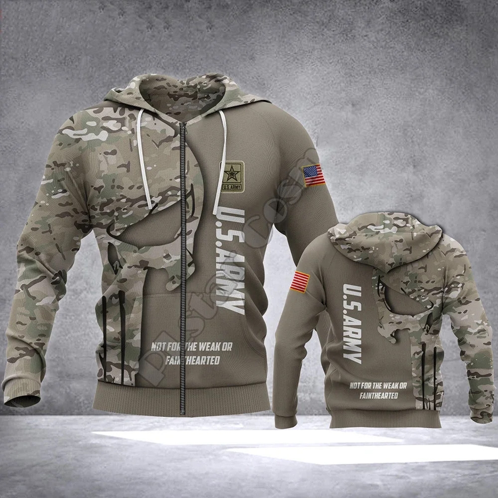 Veteran Military Army Suit Soldier Camo Autumn Pullover NewFashion Tracksuit 3DPrint Men/Women Casual Hoodies