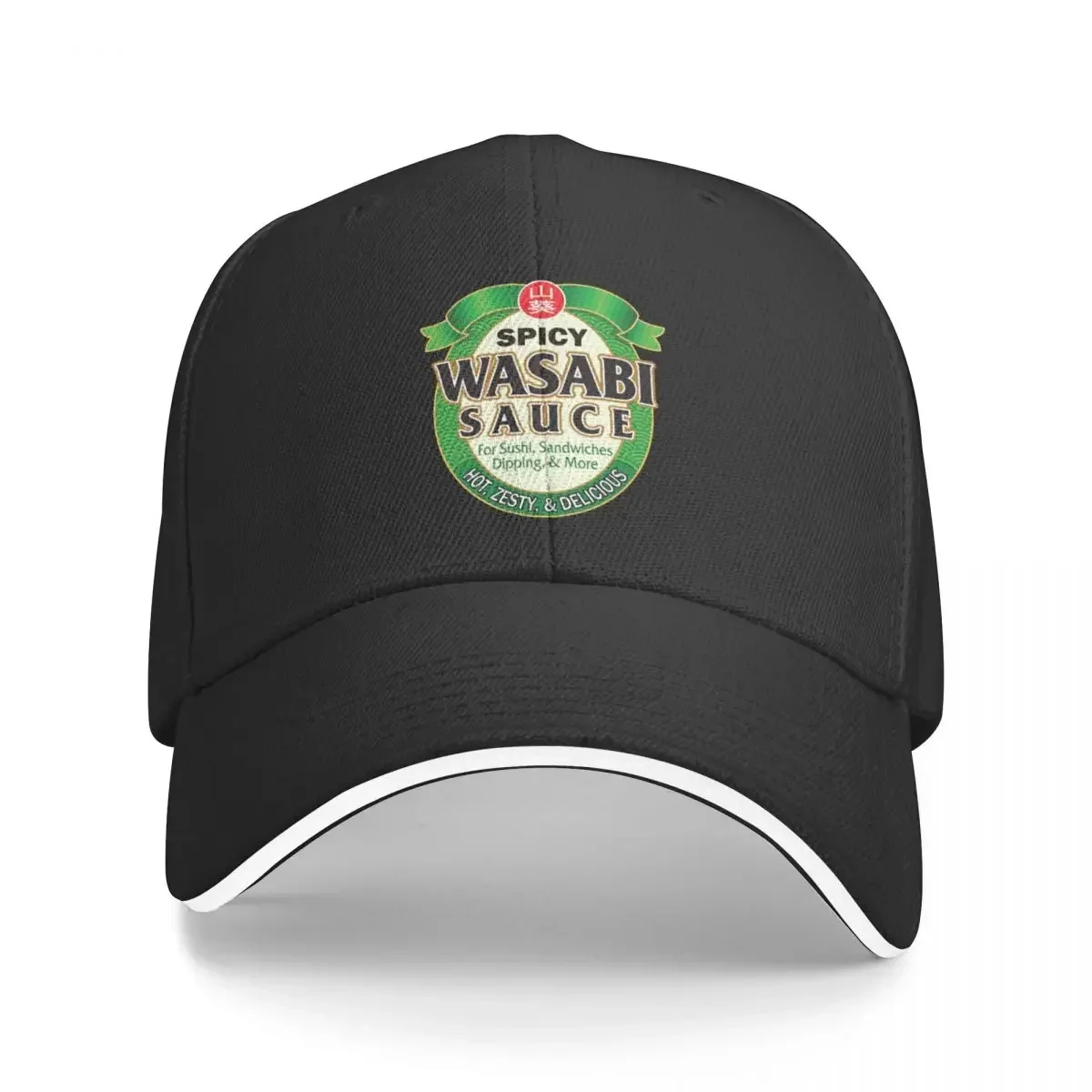 Salsa de Wasabi picante, condimento fácil asiático japonés, disfraz de Halloween, gorra de béisbol, sombrero de bola salvaje para hombre y mujer