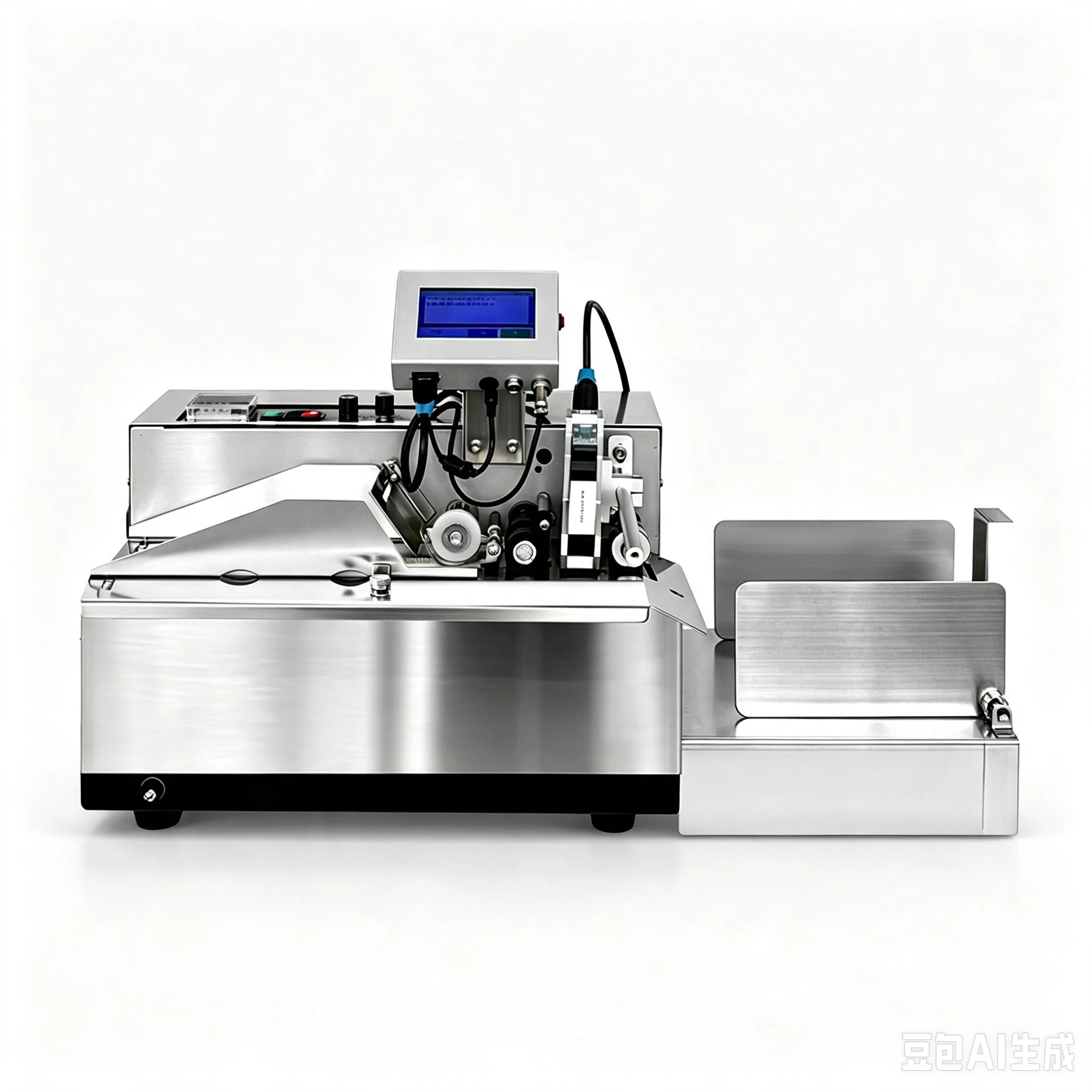 Automatic Electric-Driven Ink Wheel Coding Machine 380V Paper/Plastic/Film/Stand-up Pouch Packaging For Food/Clothes