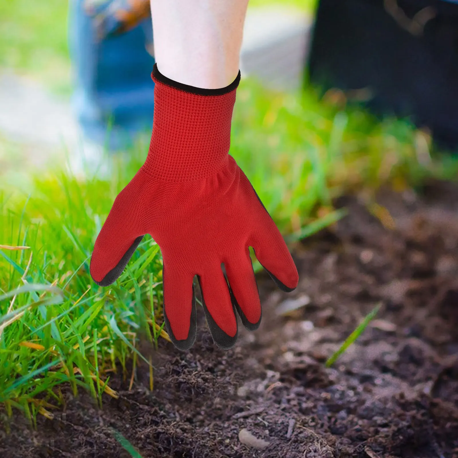 

3 Pairs Colorful Gardening Gloves Oil Resistant Nitrile Rubber Work Durable Weeding Small Breathable Gloves Women Men Labor