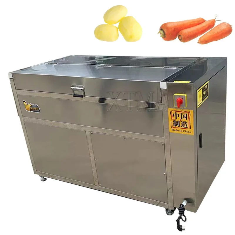 

Root Vegetable Fruit Ginger Cassava Washer Peeler Potato Cleaning Peeling Machine Ginger Skin Peeler