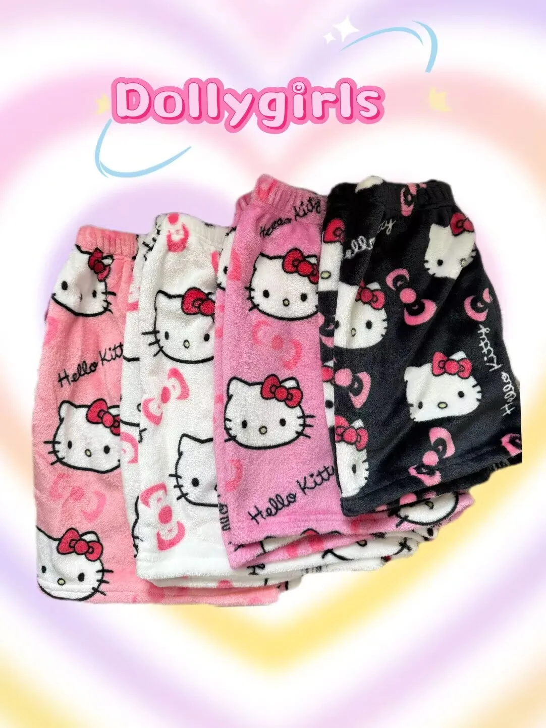 

Hello Kitty Y2K Pajamas Shorts for Women Summer Home Shorts Cute Leisure Loose Comfortable High Waist Home Clothing New Arrival