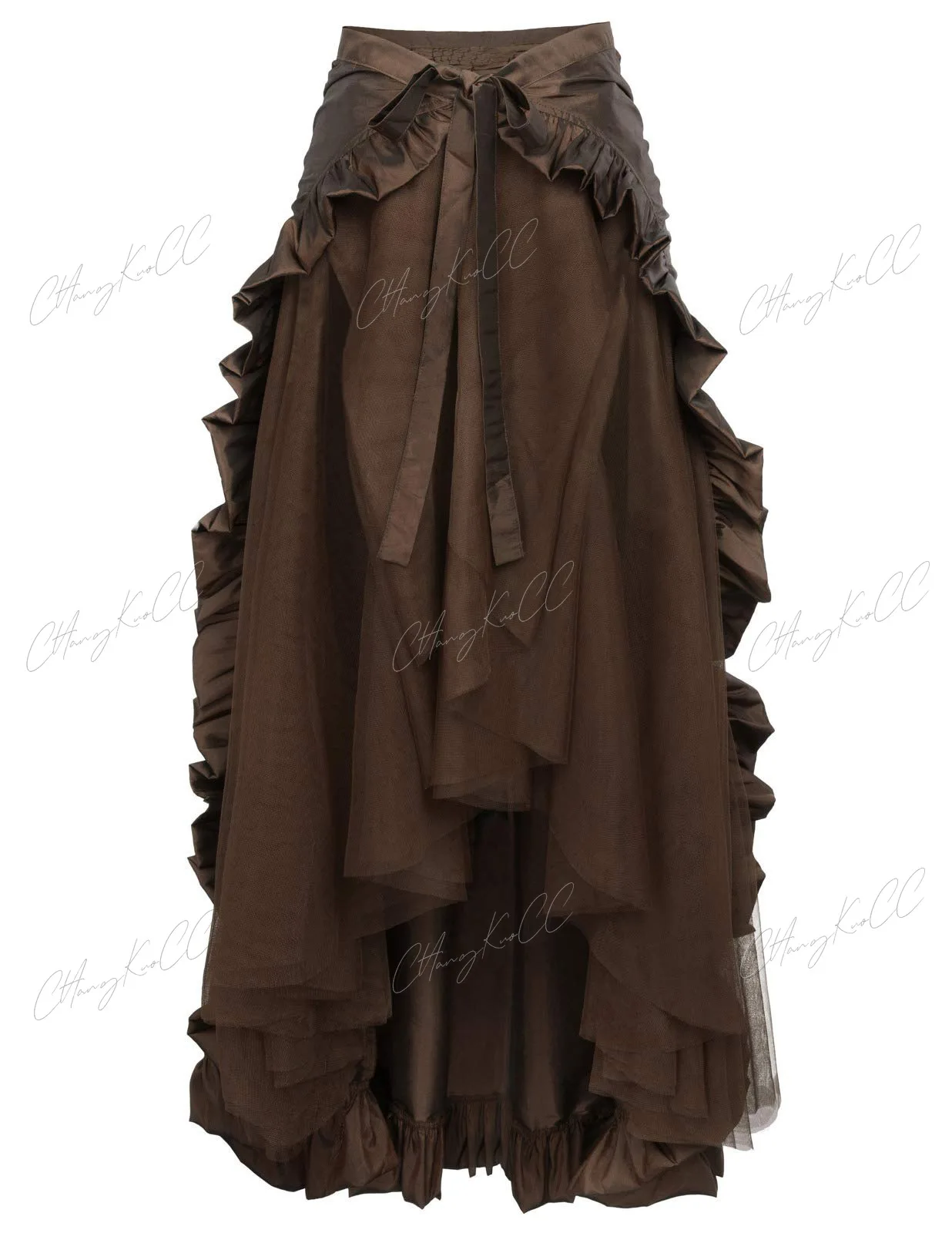 Faldas de faja de pirata victoriano para mujer, elegante Vestido gótico Punk con volantes, falda larga con volantes, estilo Medieval rococó, Vestido Steampunk