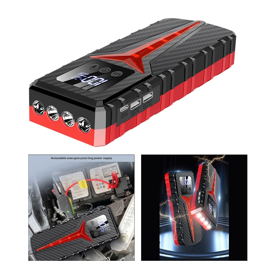 

1pc Industrial Grade 8000A Battery Chargers Powerful Automotive Power Bank Car Jump Starter Stay Ready for Any Situation