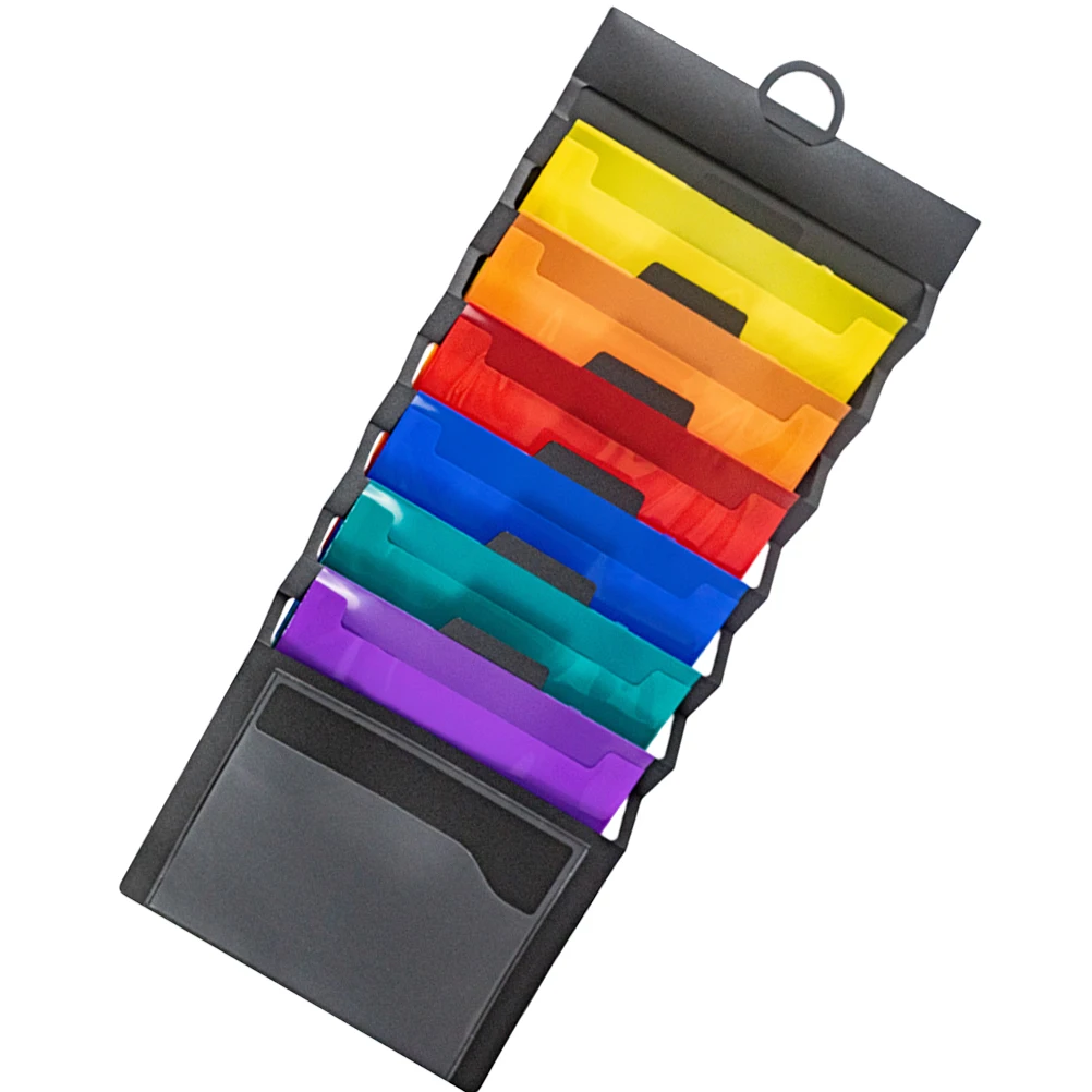 

Wall Mounted Folders Multi Pocket Document Storage File Folder Organizer for Office Wear Resistant Folder