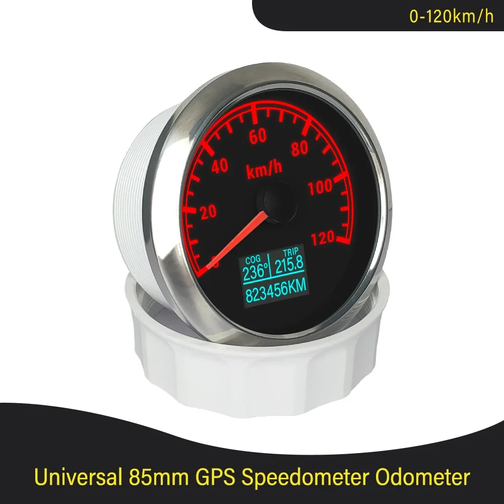 

Лодочный 85 мм GPS-спидометр 0-30 кнопок 0-60 кнопок 0-60 миль в час 80 миль в час 120 миль в час 160 миль в 200 миль с 7 цветами подсветки для автомобиля мотоцикла