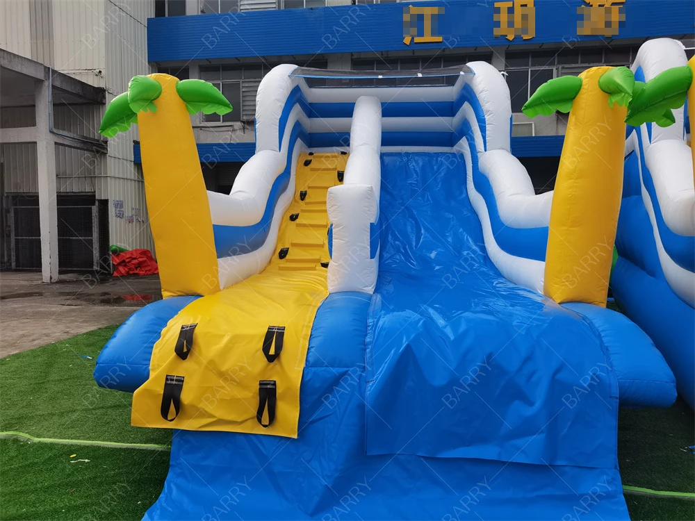 Commercial Large Inflatable Pool Slide Jungle Theme Water Slide For Inflatable Swimming Pool Slide